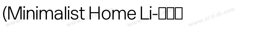 (Minimalist Home Li字体转换